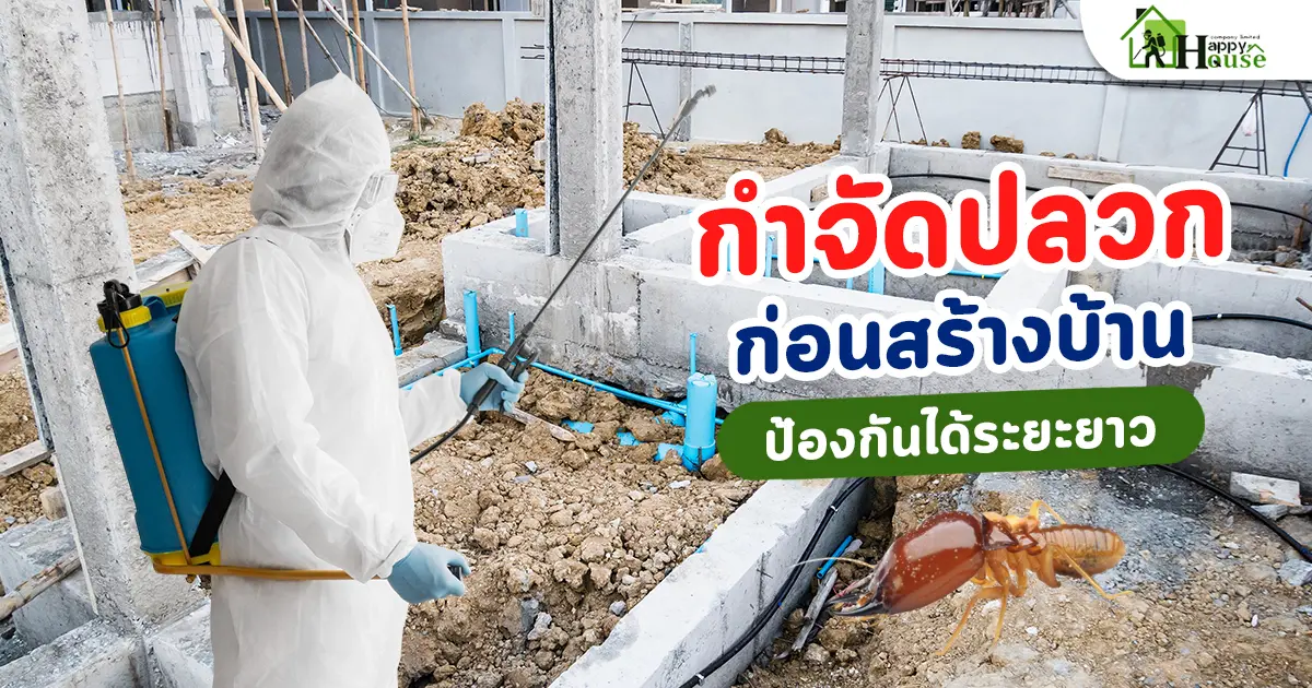 กำจัดปลวกก่อนสร้างบ้าน ป้องกันได้ระยะยาว