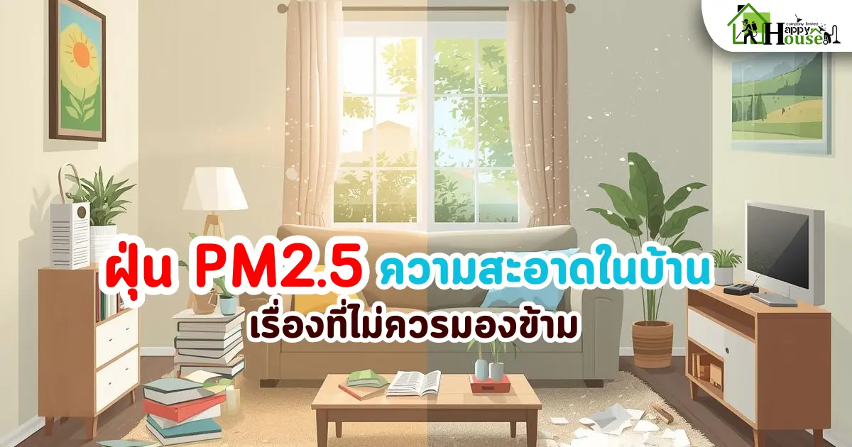 ฝุ่น PM2.5 กับความสะอาดในบ้าน เรื่องที่ไม่ควรมองข้าม รับทำความสะอาด มืออาชีพ
