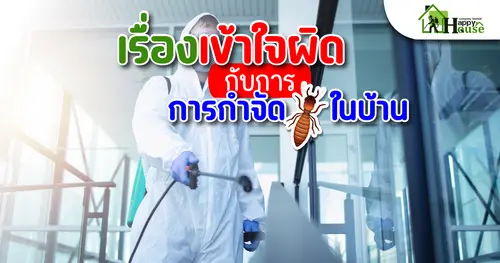 เรื่องเข้าใจผิด กับการกำจัดปลวกในบ้าน