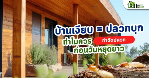 บ้านเงียบ = ปลวกบุก! ทำไมควรกำจัดปลวกก่อนวันหยุดยาว