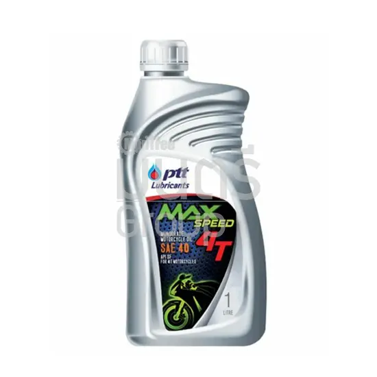 น้ำมันเครื่อง 1 ลิตร 4T แม๊กซ์ สปีด (ปตท) (1ลัง/10กป)