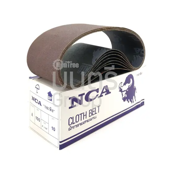 กระดาษทรายสายพาน X625F 4" x 24" A.40 ตรากระทิง