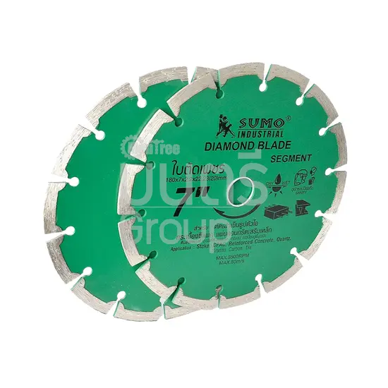 แผ่นตัดเพชร 7" SUMO (SEGMENT) แห้ง (20707)