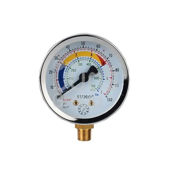 เกย์วัดแรงดัน 2 1/2" SUMO 7 BAR/100 PSI