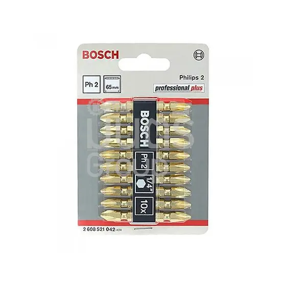 ดอกไขควง ขันสกรู BOSCH สีทอง 65 มิล แฉก (2608521042)