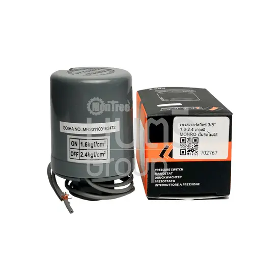 เพรสเชอร์สวิทซ์ 3/8" 1.6-2.4 เกาหลี , MONRO ปั๊มอัตโนมัติ