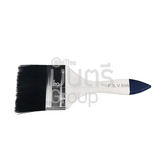 แปรงทาสี ด้ามขาว P.S.V. 666  3"