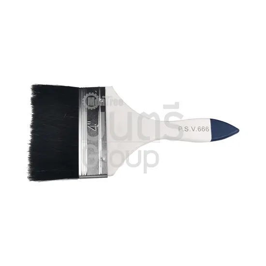 แปรงทาสี ด้ามขาว P.S.V. 666  4"