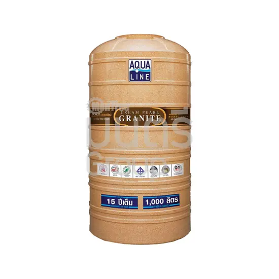 แท้งค์(ถัง)เก็บน้ำ 1000 L AQUALINE ครีมเพิร์ลแกรนิต CREAM PEARL GRANITE (สีน้ำตาล)