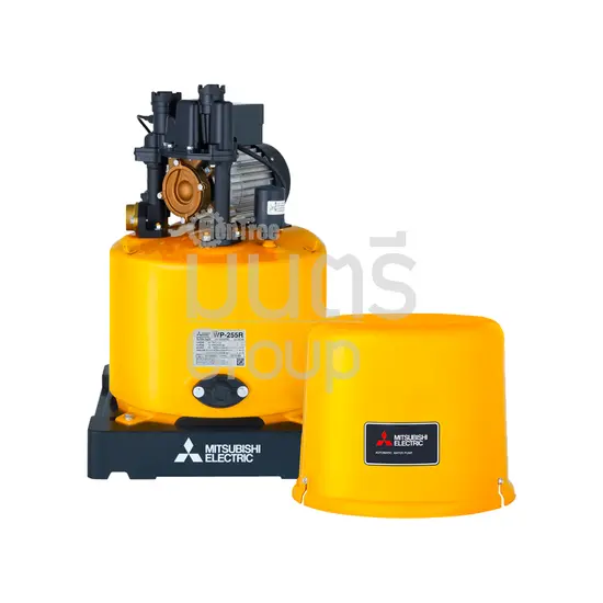 ปั๊มอัตโนมัติถังกลม 1" MITSUBISHI WP-255 R 250W