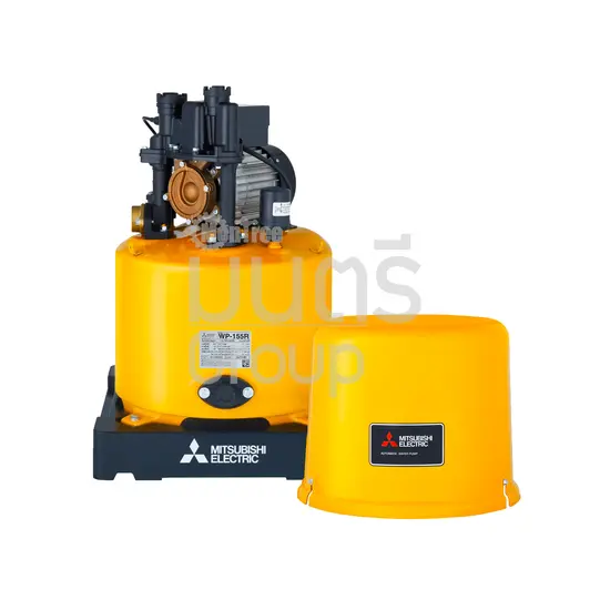 ปั๊มอัตโนมัติถังกลม 1" MITSUBISHI WP-155R 150 วัตต์