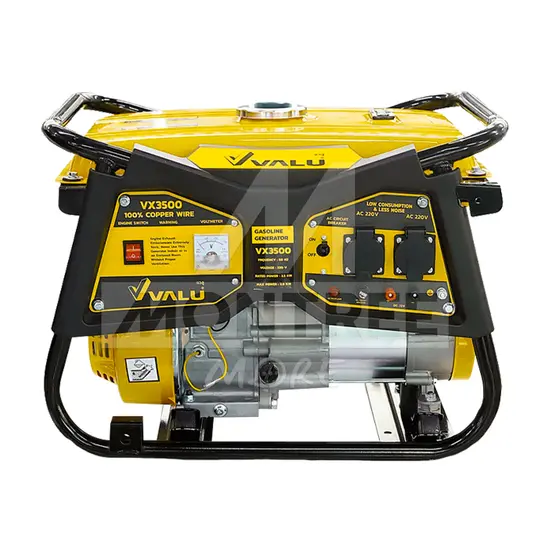 VALU เครื่องปั่นไฟเบนซิน 2.5 KW รุ่น VX3500 4 จังหวะ 6.5 แรงม้า