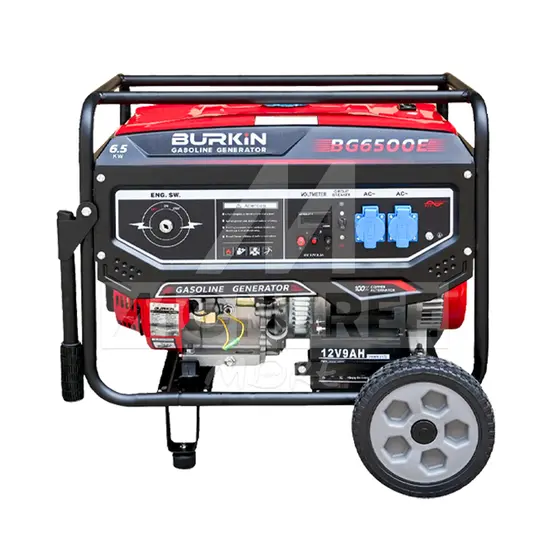 BURKIN เครื่องปั่นไฟ เบนซิน 6.5 KW. BK-GE-BG6500E สตาร์ทกุญแจ