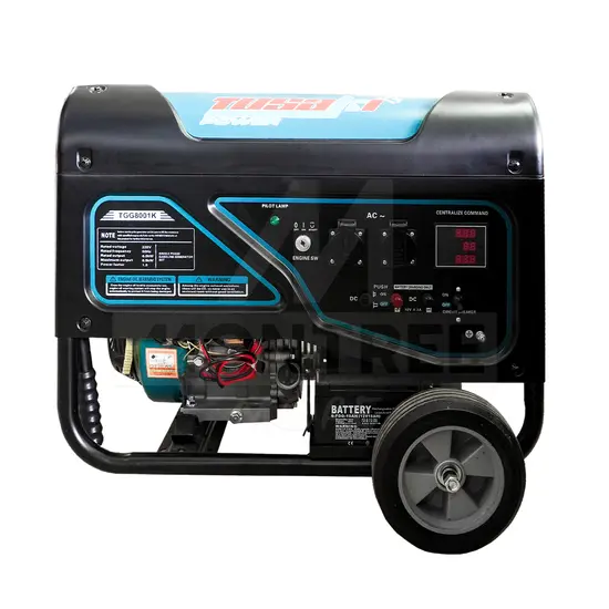 TOSAKI เครื่องปั่นไฟ เบนซิน 6 KW รุ่น TGG8001K (รุ่นใหม่หน้าปัดดิจิตอล)