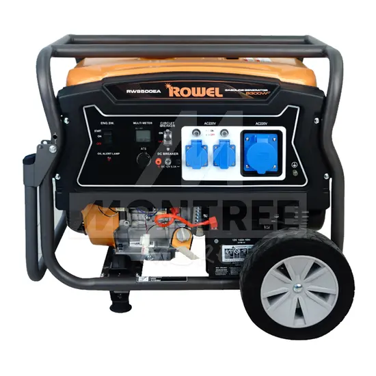 ROWEL เครื่องปั่นไฟ เบนซิน 8.3 KW. รุ่น RP-GE-RW8500EA (ไม่มี ATS)กุญแจสตาร์ท