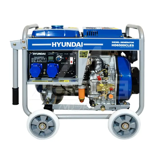 HYUNDAI เครื่องปั่นไฟ ดีเซล 5.5 KW #HD6500 CLES 13 HP แบบเปิด