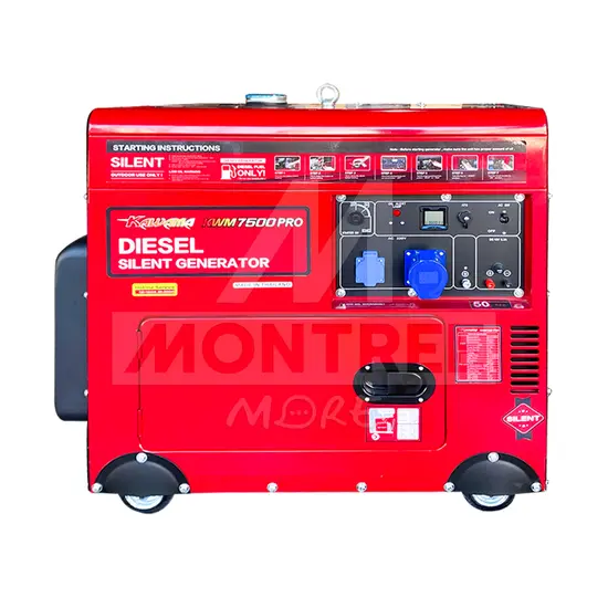 KAWAMA เครื่องปั่นไฟ ดีเซล 7.5 KW 7500 PRO Silent Type-new MAX 7.5 KW