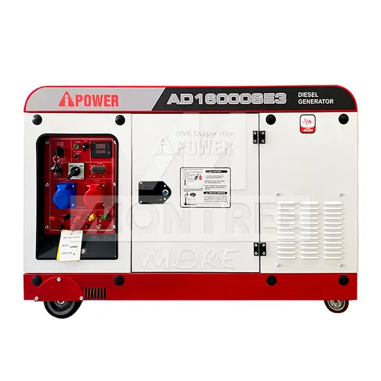 AIPOWER เครื่องปั่นไฟ ดีเซล 12 KW AD16000SE3 220V/380V