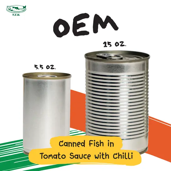 OEM Canned Fish in Tomato Sauce with Chilli