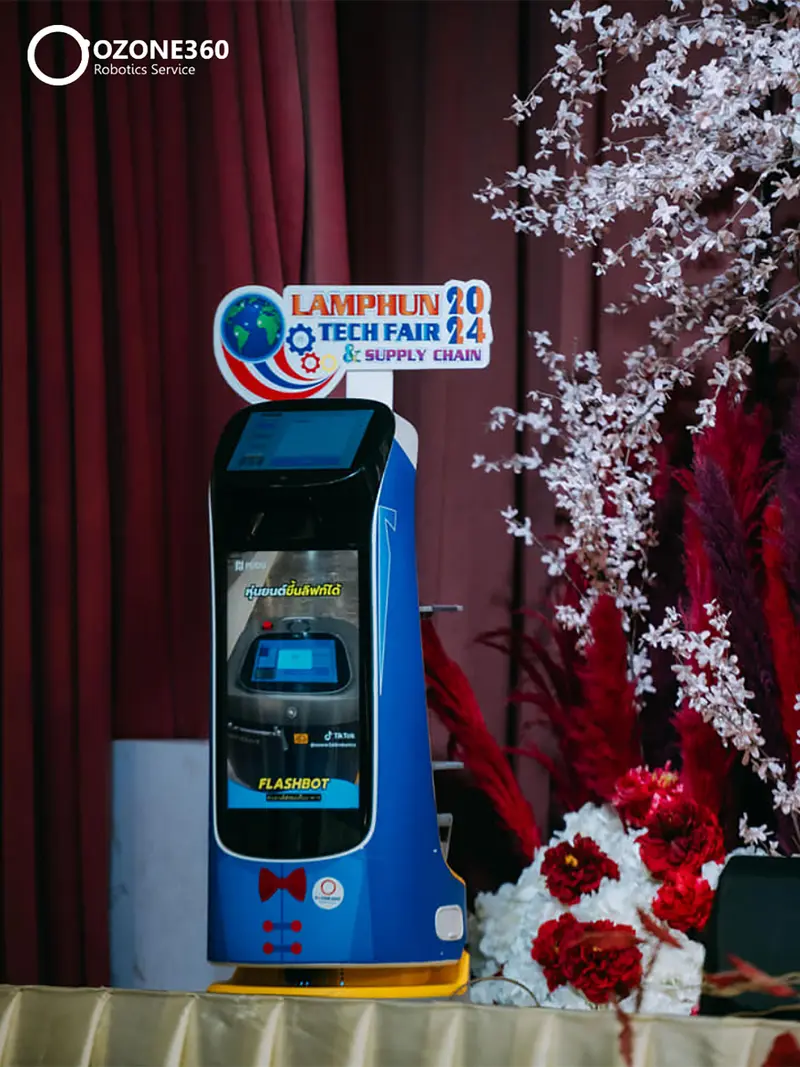 หุ่นยนต์เสิร์ฟอาหารและโฆษณา รุ่น KettyBot