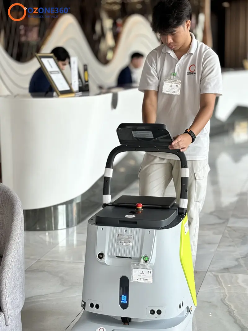 Pudu CC1 หุ่นยนต์ทำความสะอาดอัจฉริยะ