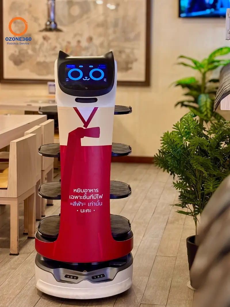 Bellabot หุ่นยนต์เสิร์ฟอาหารในร้านอาหาร 