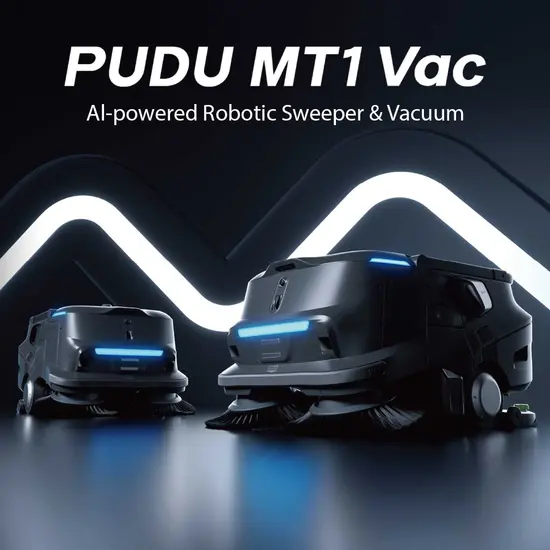 หุ่นยนต์กวาดและดูดฝุ่นอัตโนมัติ PUDU MT1 Vac