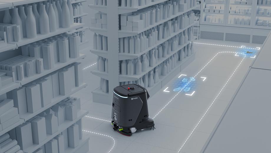 หุ่นยนต์ทำความสะอาดในโรงงาน by ozone360robotics