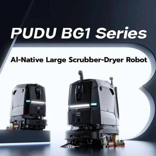 Pudu BG1 : Al-Native Large Scrubber-Dryer Robot