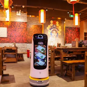 หุ่นยนต์เสิร์ฟอาหารและโฆษณา รุ่น KettyBot Pro