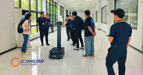 ส่งมอบหุ่นยนต์ AMR Pudu T300 ให้ Chiang Mai Beverage ยกระดับงานขนส่งน้ำเพื่อตรวจสอบคุณภาพ