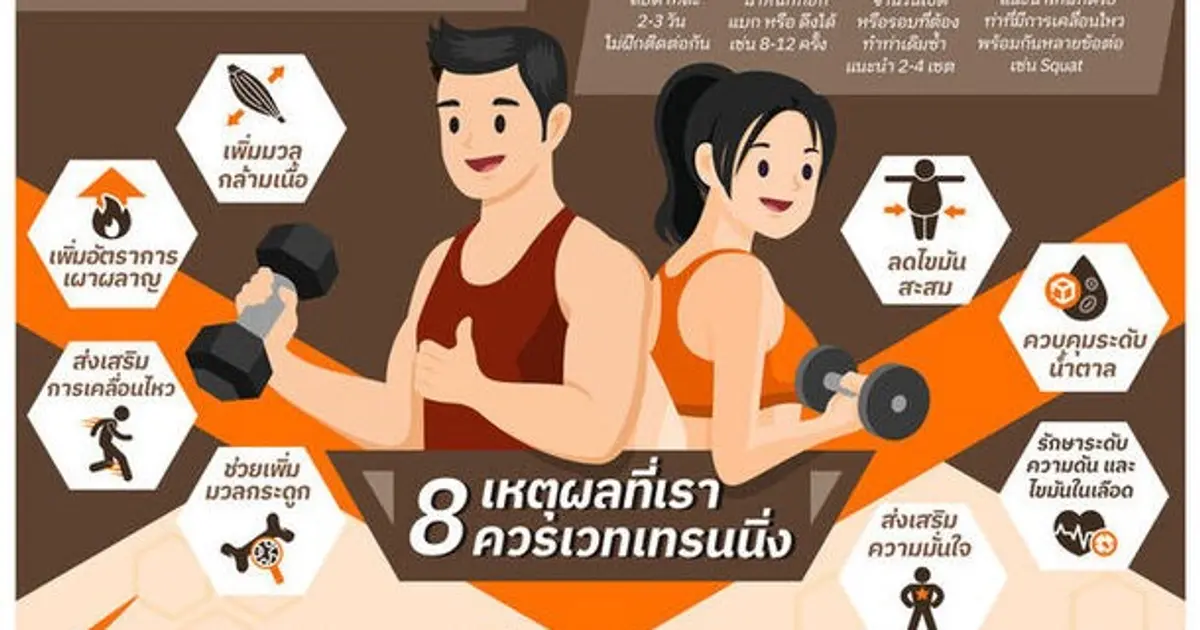 เพิ่มกล้ามเนื้อ และการเผาผลาญ ร่างกายต้องการเวทเทรนนิ่ง