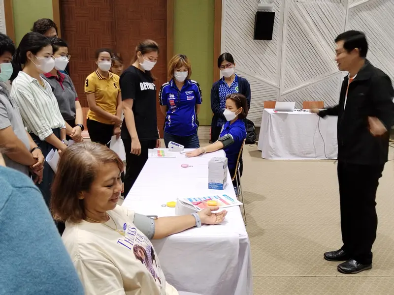 การอบรมผู้นำสุขภาพในสถานที่ทำงาน วิชา รู้จัก NCDs การตรวจประเมินและการจัดการเชิงป้องกัน