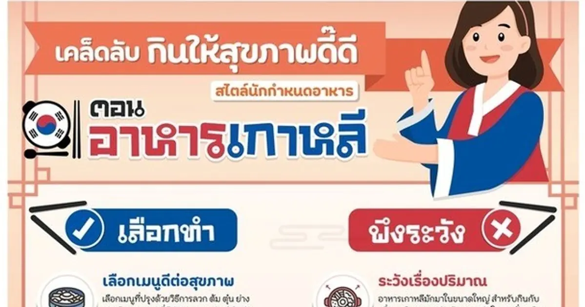 เคล็ดลับ กินให้สุขภาพดี๊ดี ตอน อาหารเกาหลี