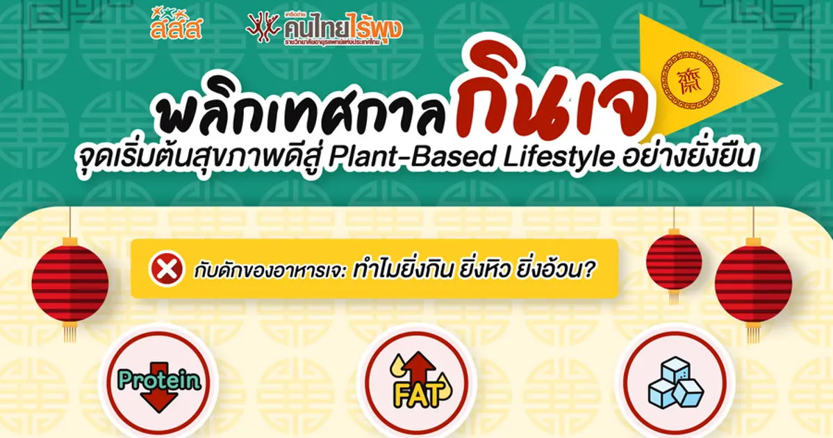 พลิกเทศกาลกินเจ: จุดเริ่มต้นสุขภาพดีสู่ Plant-Based Lifestyle อย่างยั่งยืน