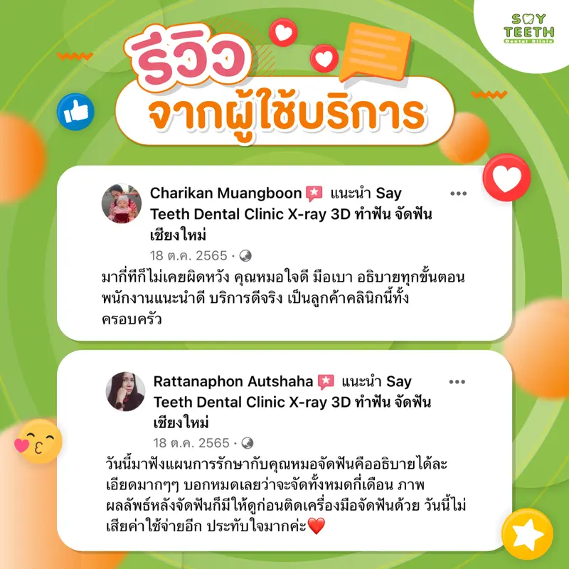 รีวิวจากผู้ใช้บริการ