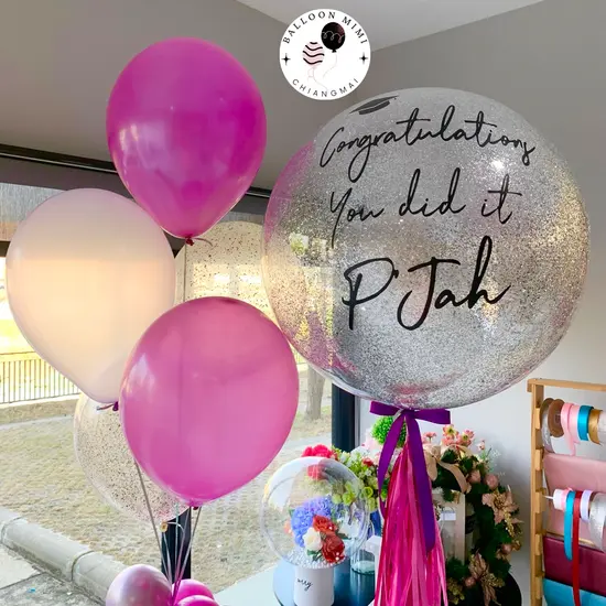 ชุดลูกโป่งสำหรับการแสดงความยินดี Congratulations Balloon แสดงความยินดีในโอกาสต่างๆ รับปริญญา เป็นต้น