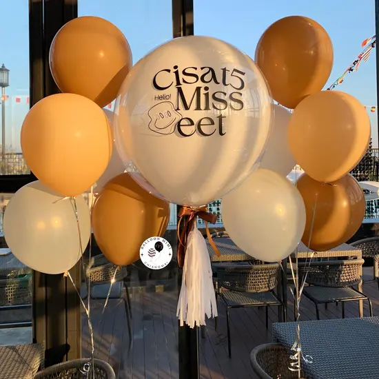 ของขวัญเปิดร้านใหม่สไตล์เกาหลี ลูกโป่งโทนสีเอิร์ธโทน สุดมินิมอล มินิใจ ใครได้รับก็ประทับใจมากๆ