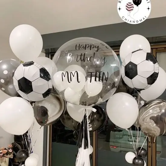 ลูกโป่งวันเกิดชุดคลาสสิค ธีมฟุตบอล Birthday Balloon เหมาะสำหรับคนเก่งที่ชื่นชอบการเล่นฟุตบอล