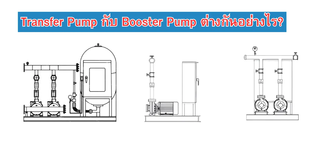 การควบคุมปั๊มน้ำ (Water Pump) แบบ Transfer Pump กับ Booster Pump ต่างกันอย่างไร? การควบคุมปั๊มน้ำ (Water Pump) แบบ Transfer Pump กับ Booster Pump ต่างกันอย่างไร?