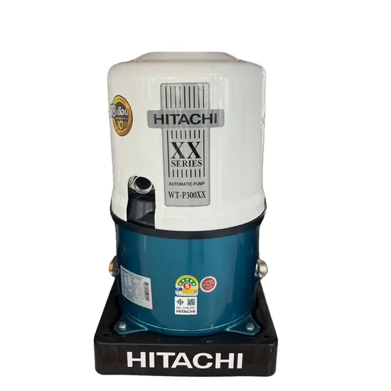 ปั๊มน้ำอัตโนมัติถังกลม 1'' HITACHI  WT-P 300XX 300W