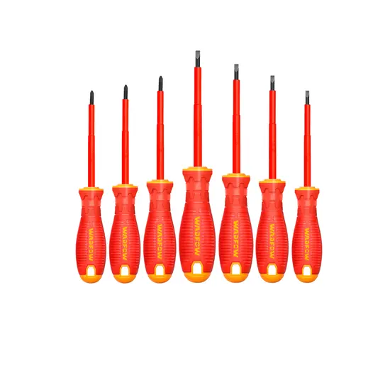 ชุดไขควงหุ้มฉนวน VDE 7 ชิ้น 1000V WADFOW CR-V WSS7407