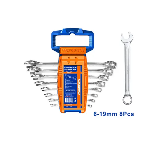 ชุดประแจแหวนข้างปากตาย 8 ชิ้น WADFOW WSP1208