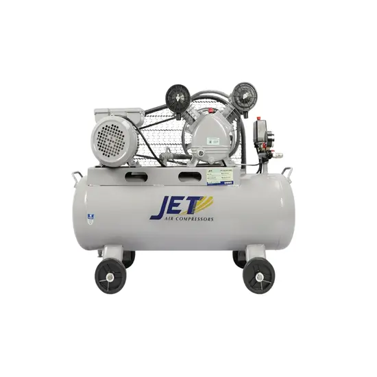 ปั๊มลมสายพาน 100L 1HP JET รุ่น FALCON-21100M + มอเตอร์ 2HP 220V