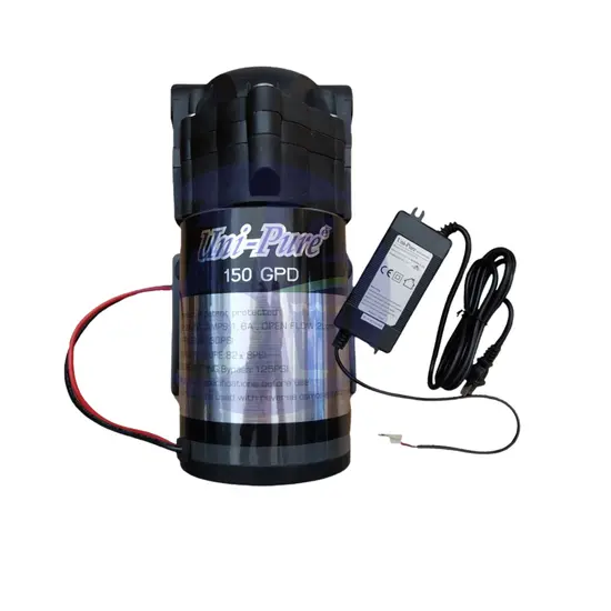 ปั๊มเคมี 24VDC 1.5A UNIPURE รุ่น 150 GPD  ปั๊มเคมี 24VDC 1.5A UNIPURE รุ่น 150 GPD