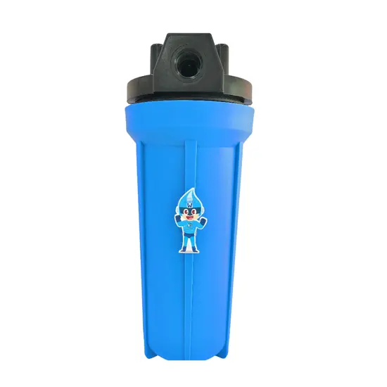 กระบอกกรองน้ำ Housing แบบทึบสีฟ้า 10" ท่อ 4 หุน  (กล่อง สี) กระบอกกรองน้ำ Housing แบบทึบสีฟ้า 10" ท่อ 4 หุน  (กล่อง สี)