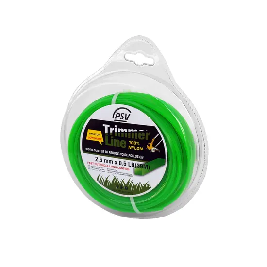 สายเอ็นม้วน 0.5 ปอนด์ 2.5 มิล เหลี่ยมสีเขียว PSV