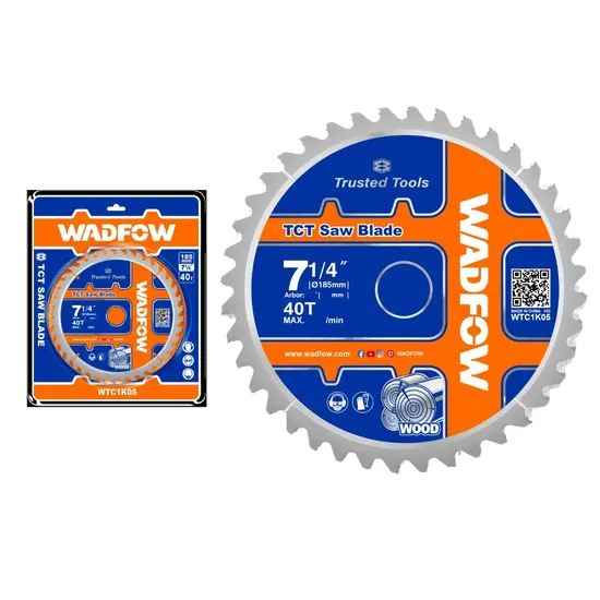 ใบเลื่อยวงเดือน WADFOW 7" 40T WTC1K05