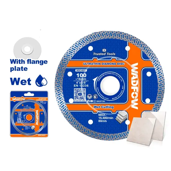 ใบตัดเพชรแบบบาง WADFOW 4" WDC4K01 ใบตัดเพชรแบบบาง WADFOW 4" WDC4K01