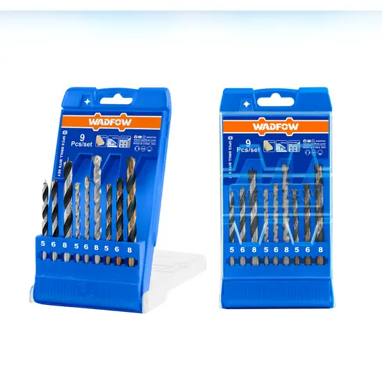 ชุดดอกสว่านเจาะเหล็ก 9 ชิ้น WADFOW WTD6B01 ชุดดอกสว่านเจาะเหล็ก 9 ชิ้น WADFOW WTD6B01